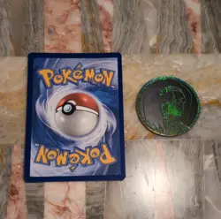 Pokemon Erika's Tangela ASC 007/217 Holo Basic Vine 80 HP 50 Attack Card W coin - Image 4