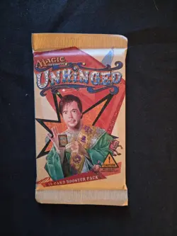 MTG Unhinged release, English booster pack, 15 cards from 2004 - Image 1