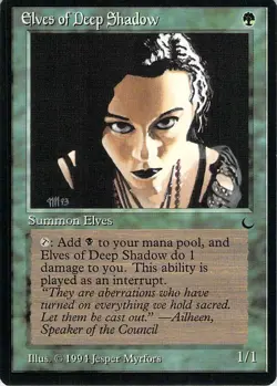 MTG - Elves of the DeepShadows - The Dark (unplayed, near mint) - Image 1
