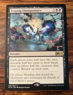 1X MTG Fraying Omnipotence Core Set 2019 M19 NM X1 - Image 1