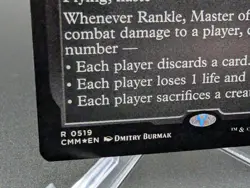 Rankle, Master of Pranks Etched Foil Commander Masters MTG - Image 2