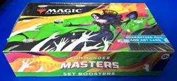 MTG Commander Masters SET Booster Box Sealed Magic The Gathering 2023 195166216805 - Image 1