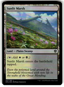 Sunlit Marsh Dominaria United Foil MTG - Image 1
