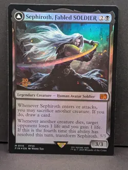 Sephiroth Fabled SOLDIER Prerelease MTG Magic Gathering FFVII Final Fantasy 7 - Image 1