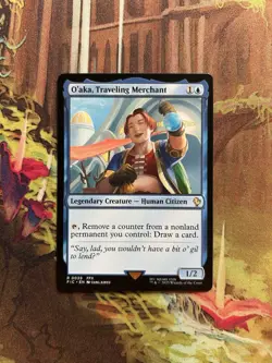 O'aka, Traveling Merchant NM Commander Final Fantasy MTG - Image 1