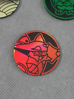 Lot of 4 Pokemon Coins - Pikachu, Rowley, Dragonite Amd Volcanion - Image 2