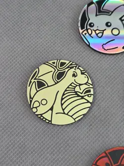 Lot of 4 Pokemon Coins - Pikachu, Rowley, Dragonite Amd Volcanion - Image 3