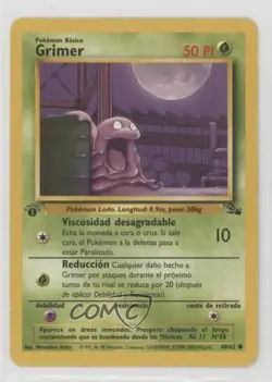 Grimer Spanish 1st Ed. Pokemon Fossil #48 1999 - Image 1