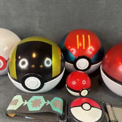Pokemon Ball Tins & Misc Toys Lot - Image 5