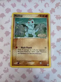 Pokemon TCG 2006 Legend Maker Machop 57/92 Stamped Reverse Holo Near Mint - Image 1