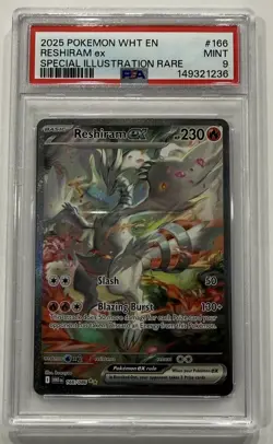 Pokemon TCG Reshiram ex White Flare Special Illustration Rare PSA 9 2025 - Image 1