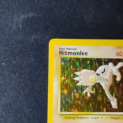 Pokemon TCG Hitmonlee Fossil 7/62 Unlimited Holo Rare LP+ - Image 2