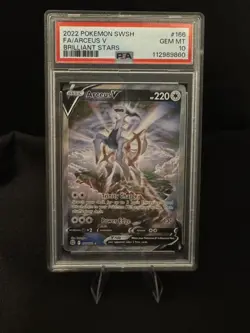 2022 POKEMON BRILLIANT STARS #166 FA/ARCEUS V BRILLIANT STARS PSA 10 GEM MINT - Image 1