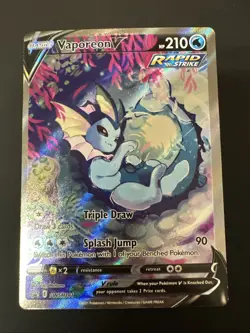 Pokemon TCG Vaporeon V SWSH181 Black Star Promo NM - Image 1