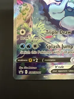 Pokemon TCG Vaporeon V SWSH181 Black Star Promo NM - Image 4