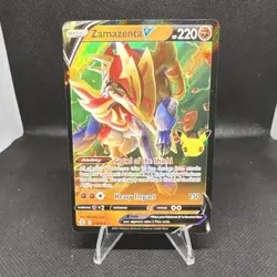 Pokemon Zamazenta V Full Art Ultra Rare Celebrations 018/025 Holo 220 HP English - Image 1