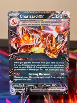 Charizard ex SVP 196 Black Star Promo Pokemon 2025 Scarlet & Violet Bundle - Image 2