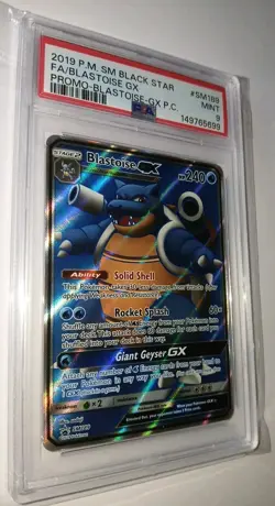 Pokemon BLASTOISE GX SM Black Star Promo SM189 Full Art Holo 🌟 PSA 9 MINT - Image 1