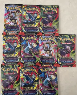 Pokemon TCG Mega Evolution Phantasmal Flames Packs 10 Pak Lot Brand New HOT - Image 1
