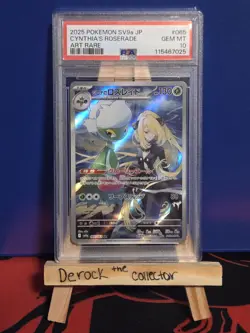 Cynthia’s Roserade 065/063 Art Rare PSA 10 2025 Pokemon Heat Wave Arena Japanese - Image 1
