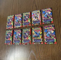 Lot of 10x Pokemon Phantasmal Flames Booster Packs - **SEALED** - Image 2