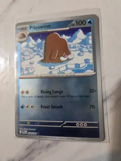 Pokemon TCG ME02 Phantasmal Flames PFL Piloswine 024/094 Reverse Holo - Image 1