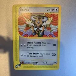 Pokemon TCG Tauros 133/165 Expedition WOTC EREADER 2002 NM - Image 1