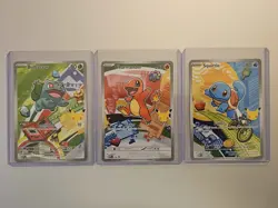 Pokemon TCG First Partner Illustration Collection Series 1 Kanto GEN 1 Starters - Image 1