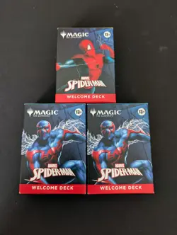 SDCC 2025 Magic The Gathering x Spider-Man Complete Welcome Deck Set Of 3 - Image 1