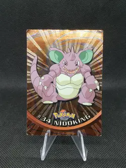 TOPPS - NIDOKING #34 - HOLO- LP - TV Animation Series 1 - BLACK LOGO - Pokemon - Image 1