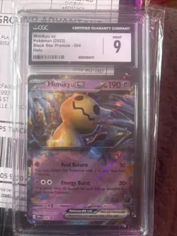 Pokemon TCG Mimikyu EX #004 Holo Black Star Promo Scarlet & Violet 2023 - Image 1