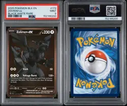 Pokemon TCG Zekrom ex 172/086 Sv: Black Bolt Black White Rare Holo PSA 9 - Image 3