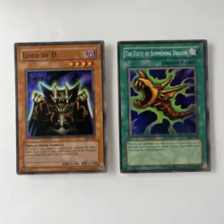 Yu-Gi-Oh! SDK 041 Set Of 2 Lord Of D. The Flute Of Summoning Dragon LP - Image 1