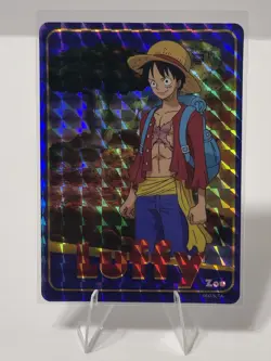 One Piece Holographic Trading Sticker Luffy Zou - Image 1