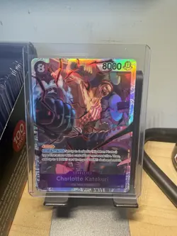 Charlotte Katakuri OP11-067 SR One Piece TCG Fist of Divine Speed NM - Image 1