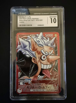 Monkey D.Luffy One piece(2025)St21-001 japanese GEM MINT10 - Image 3