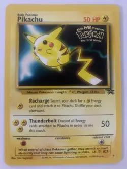 Pokemon Card Pikachu BLACK STAR PROMO 4 Pokemon The First Movie - Image 1
