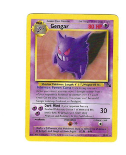 Gengar 20/62 - 1999 Fossil Set Pokemon Card NM/M (Never Played) - Image 1