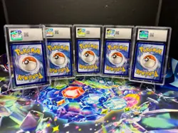 Pokemon CGC Slab Lot 5 Cards Rattata 9.5 Bulbasaur Promo Skarmory Illustration - Image 2