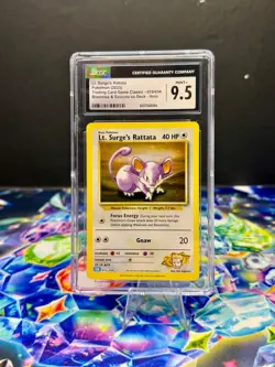 Pokemon CGC Slab Lot 5 Cards Rattata 9.5 Bulbasaur Promo Skarmory Illustration - Image 3