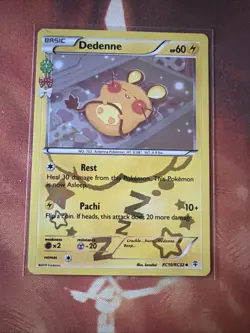 Dedenne RC10-32 Generations: Radiant Collection Holographic Pokemon Card - Image 1
