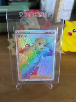 Worker Rainbow 209/195 From Silver Tempest Near Mint-Mint+ Card. Great Deals - Image 1