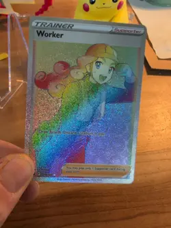 Worker Rainbow 209/195 From Silver Tempest Near Mint-Mint+ Card. Great Deals - Image 3