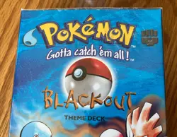 1999 Pokemon TCG Blackout Theme Deck Wizards of the Coast Trading Cards Sealed - Image 2