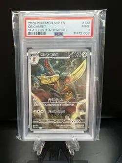 Kingambit 130 Sv: Scarlet & Violet Promo Cards Holo PSA 9 - Image 1