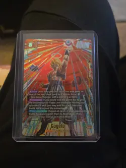 Gogeta FB09-122 Secret Rare Alternate Art Dual Evolution Dragon Ball Card Game - Image 1
