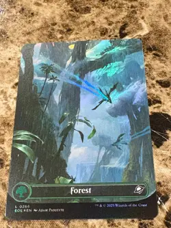 FOREST Magic the Gathering MTG Edge of Eternities Celestial Lands Full Art Foil - Image 1