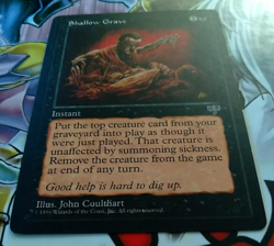 Shallow Grave - Mirage - MTG - Magic the Gathering TCG CCG - Reserved List - Image 5