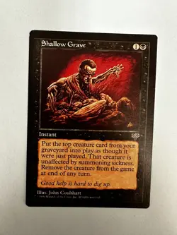 Shallow Grave *Mirage* MTG Magic the Gathering - Image 1