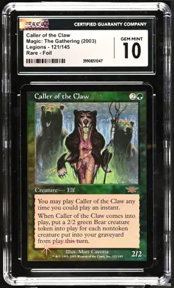 CALLER OF THE CLAW Legions Foil Rare CGC 10 MTG [Nostalgium] - Image 1